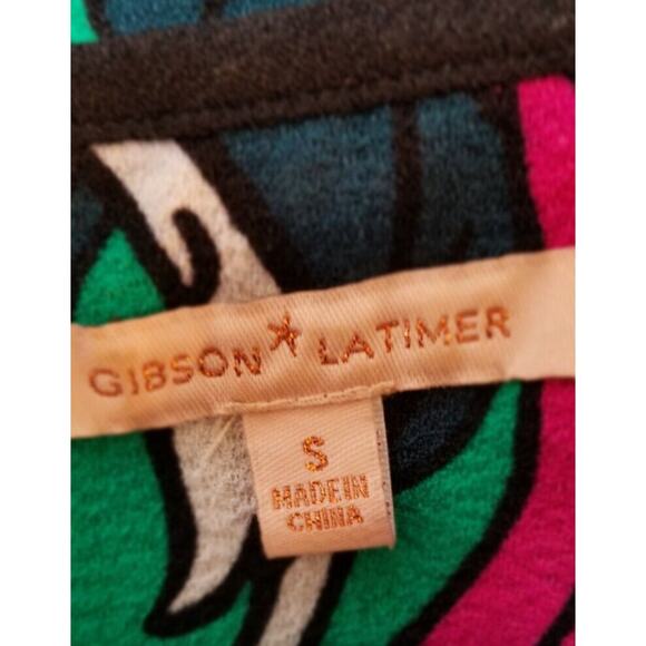 Gibson Latimer Career Casual Multicolor Mini Sheath Dress Short Sleeve Sz Small - Picture 4 of 6